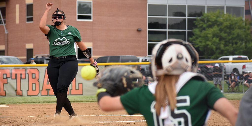 Conifer senior pitcher Cheyenne Prieto had nine strikeout against Lakewood.