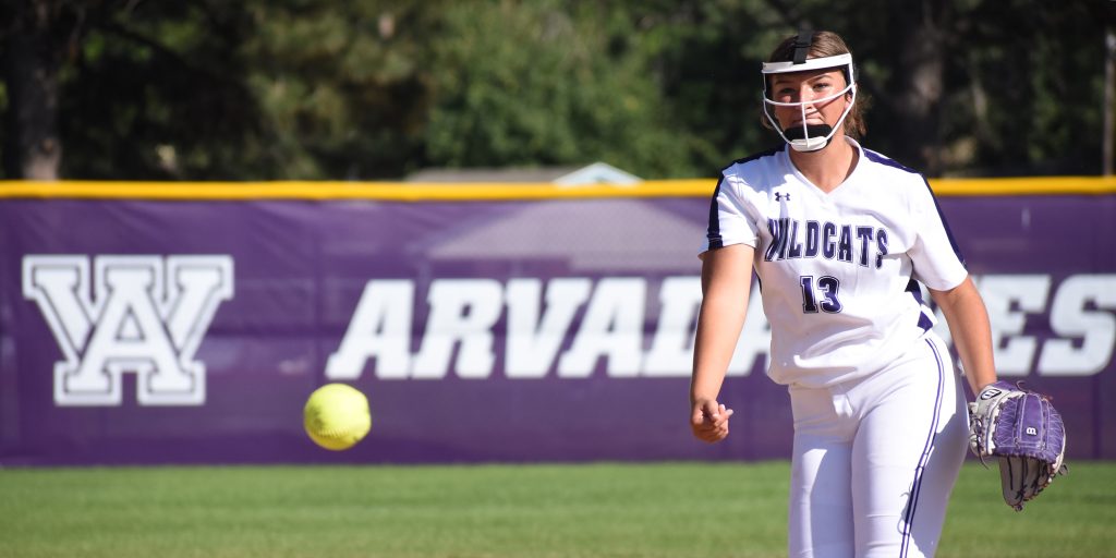 Arvada West sophomore Brooklyn Burgess fires to the plate Tuesday against Bear Creek.