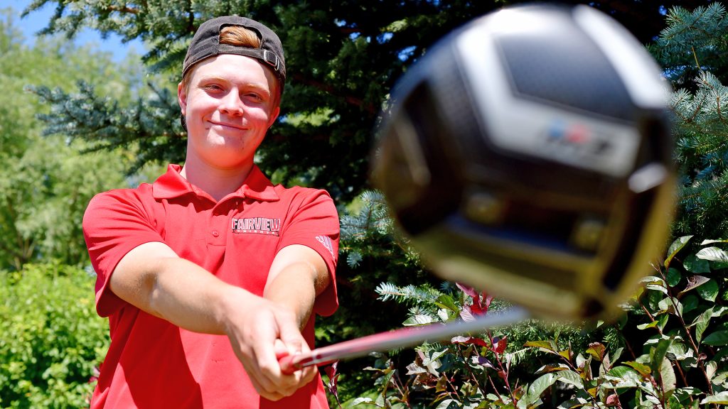 Fairview boys golf Mathieu Zerwin