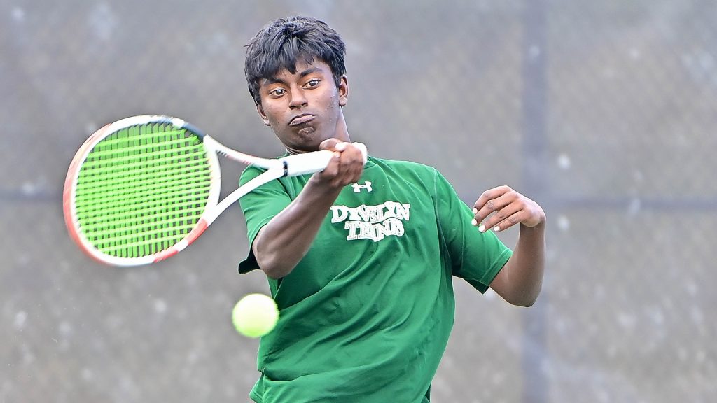 D'Evelyn boys tennis Aswaanth Karuppasamy