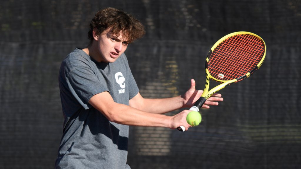 Cherry Creek boys tennis Aram Izmirian