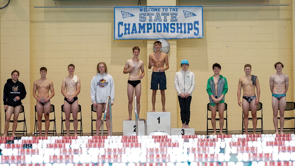 2022 4A diving podium