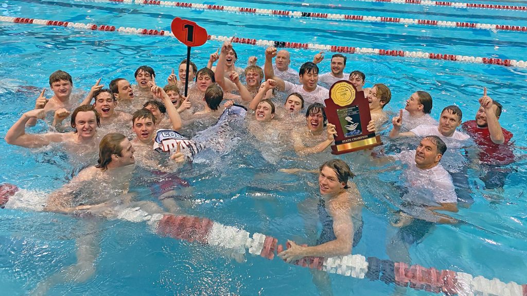 Regis Jesuit boys swimming 2022 state champions