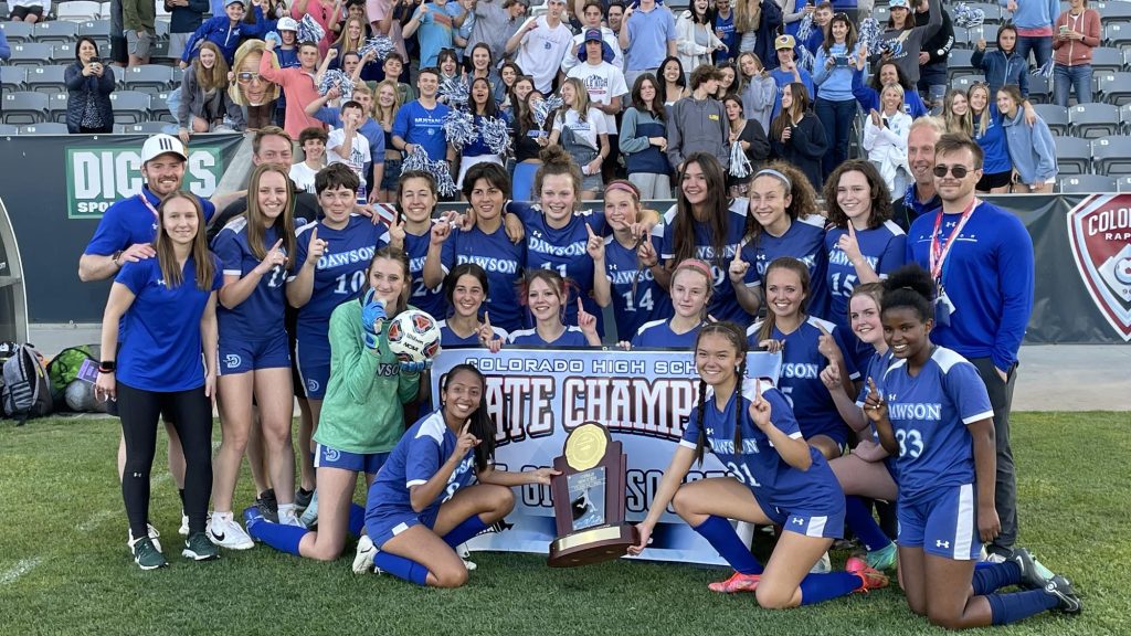 Dawson girls soccer 2022 2A GSoc champs