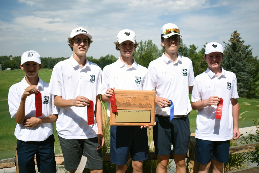 Evergreen boys golf Class 4A Jeffco League champs