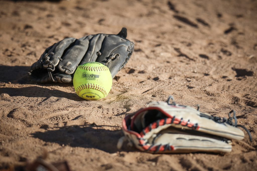 Generic softball and glove