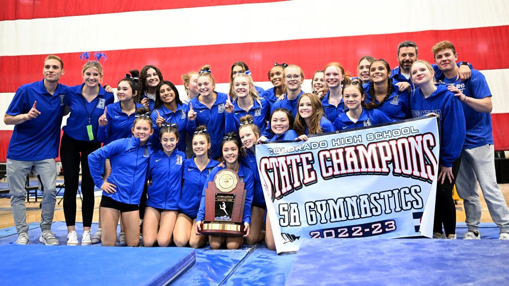 Broomfield gymnastics 2022 team champions