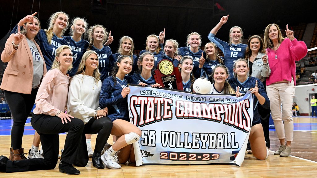 Valor Christian girls volleyball 2022 state champions