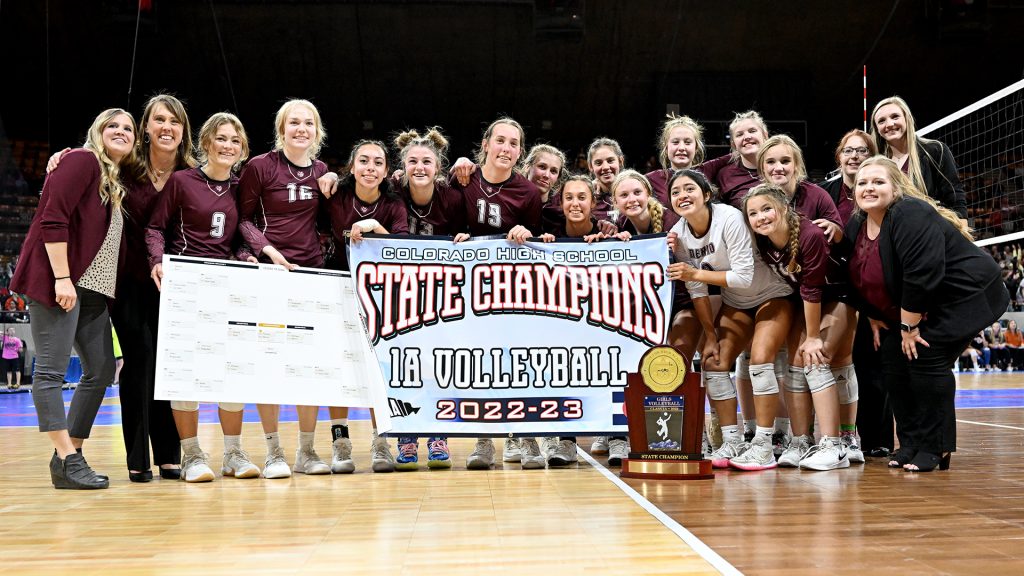 Merino girls volleyball 2022 state champions