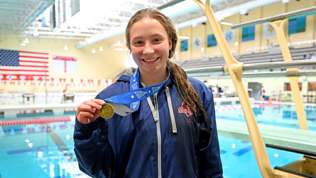 Laura Zupancic Liberty Common girls swim and dive