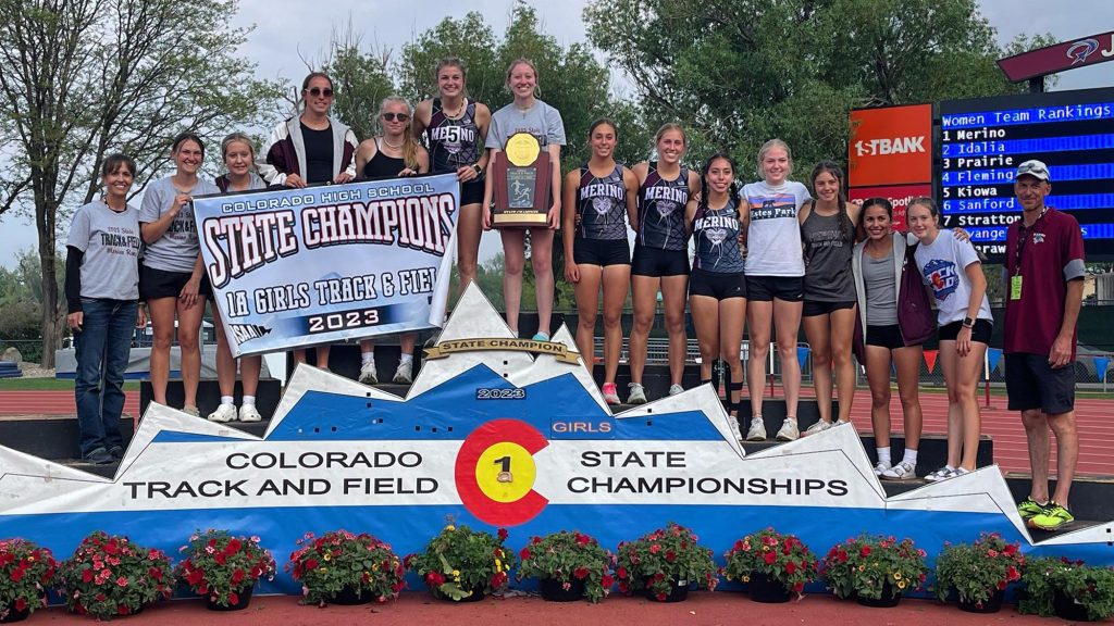 Merino 2023 1A girls TF champs