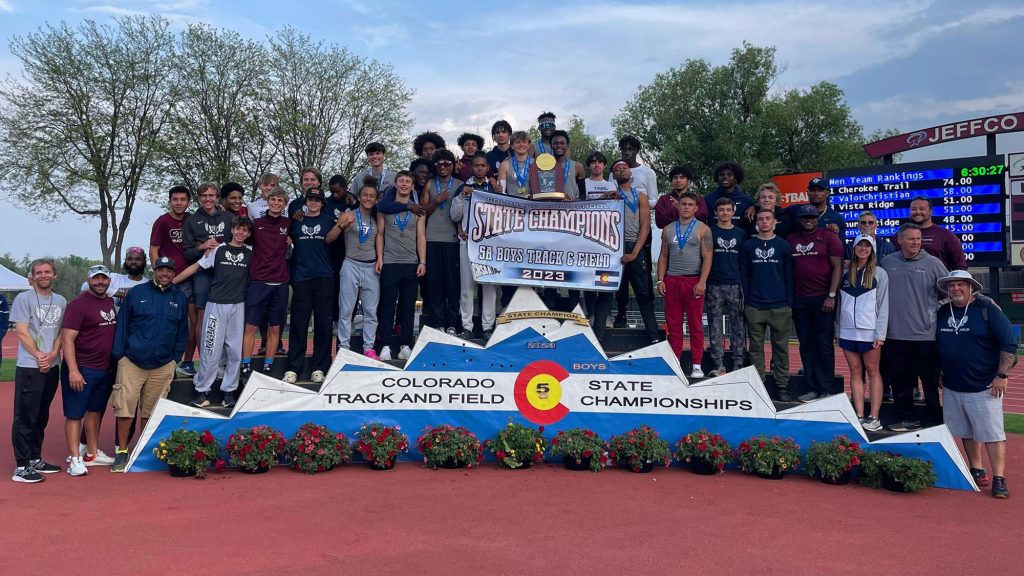 Cherokee Trail 5A boys TF champs 2023