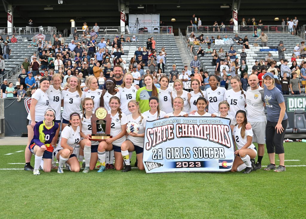 girls soccer champions Colorado Springs Christian