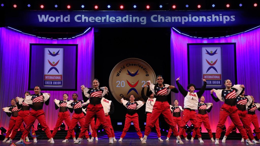 Eaglecrest competes as Team USA in the finals of the ICU World Championships