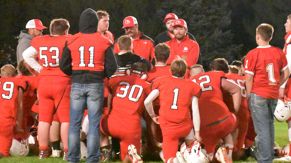 Garrett Pickett coaches his team