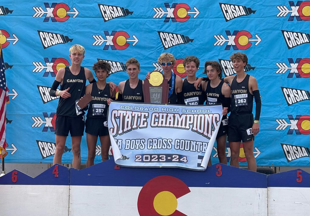 Rock Canyon boys cross country champions 5A