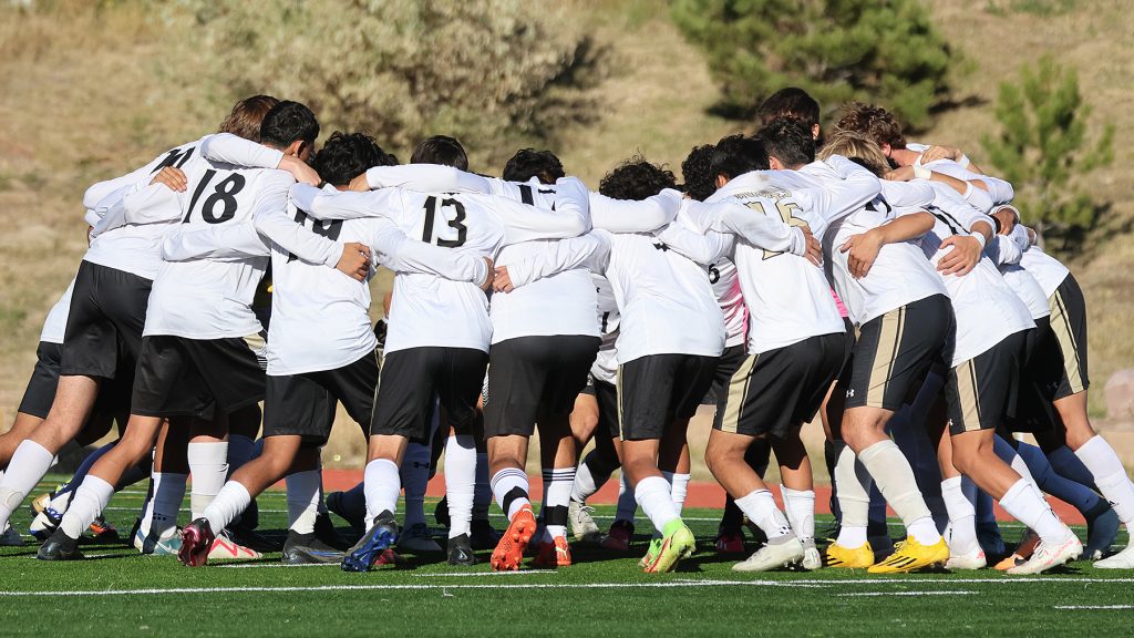 Battle Mountain huddle