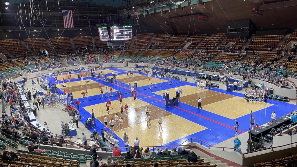 Volleyball Championship in Denver Coliseum