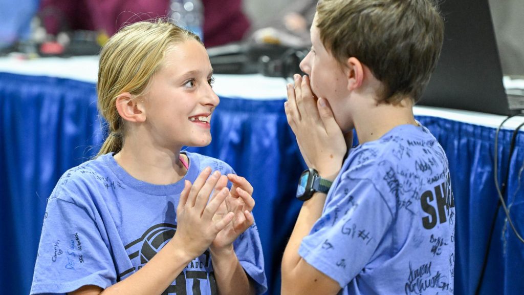 St. Vrain ball shaggers at state volleyball