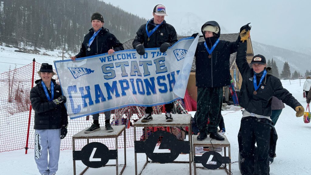 Skiing - Boys Giant Slalom Medalists