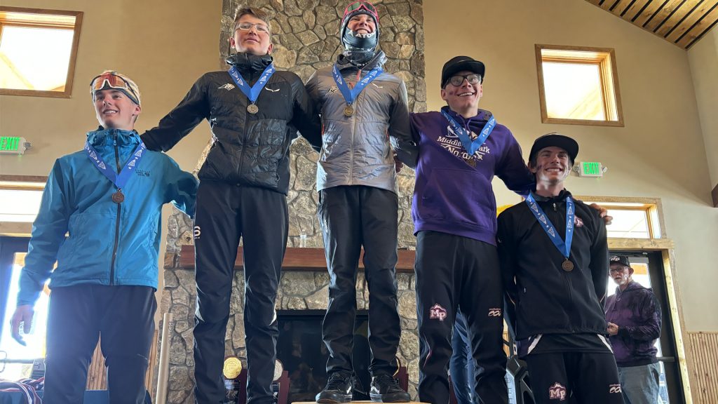 Boys Classic Podium at Nordic Skiing State Championships