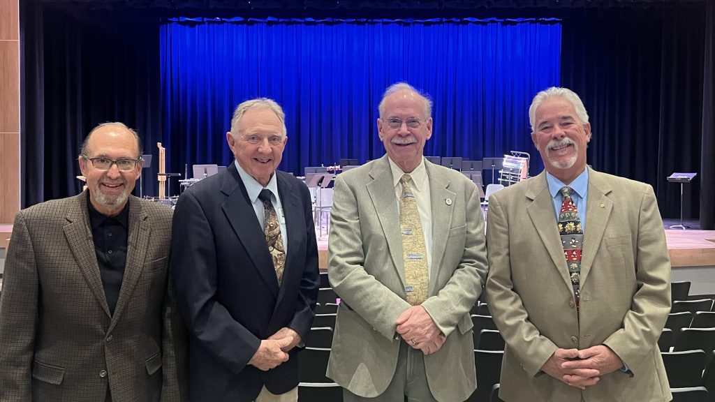 Music Adjudicators - Brian Hopwood, Gary Ambrosier, Gerald Willis and Tom Allen