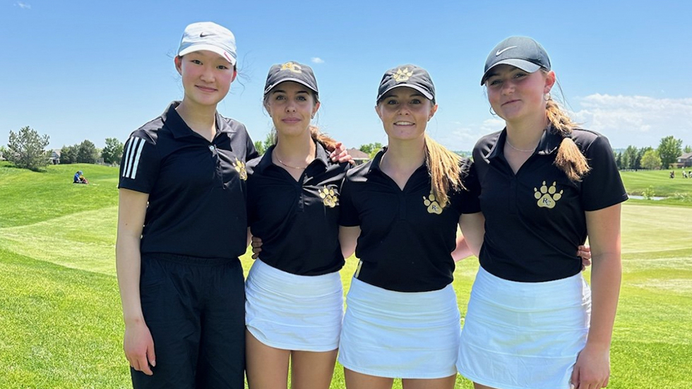 Rock Canyon Girls Golf Posed Photo 2024