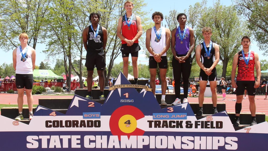 4A boys long jump State Championships