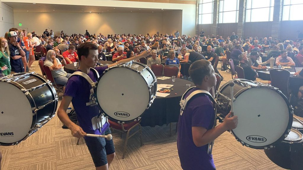 Drumline at All-School Summit
