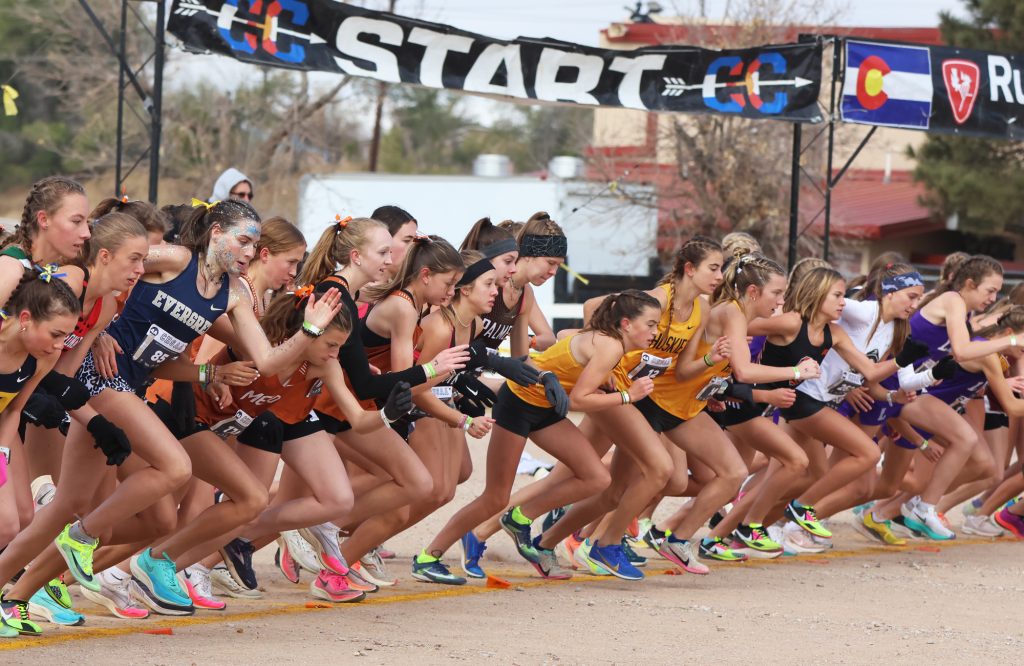 4A Girls Start at Cross Country