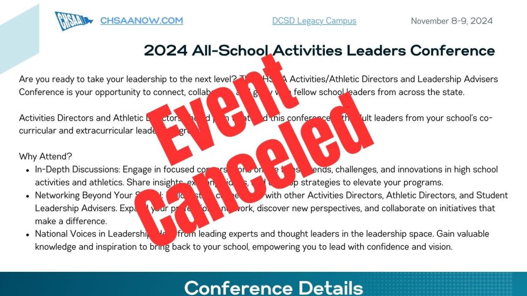 Activities Event Cancelled