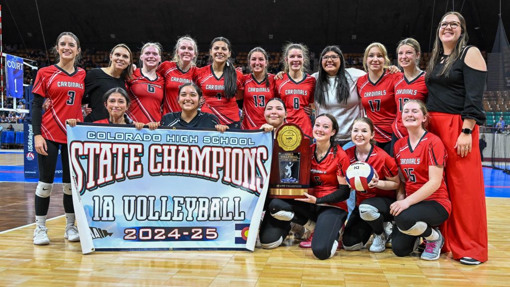 McClave team photo after winning 1A state championship