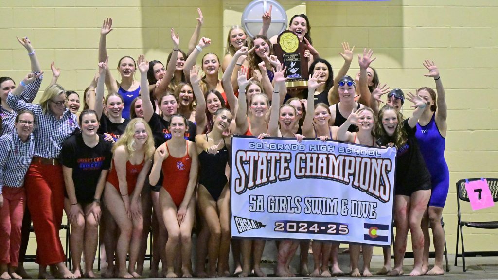 Girls Swimming State Champions - Cherry Creek