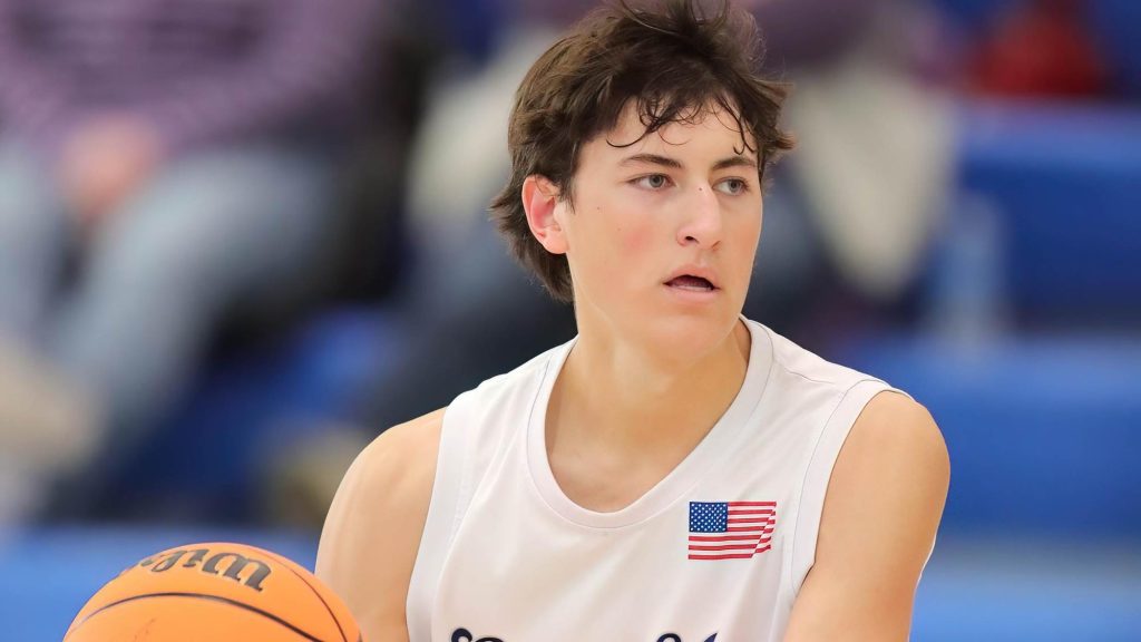 Luke Chronowski of Golden View Classical Academy looks to pass.