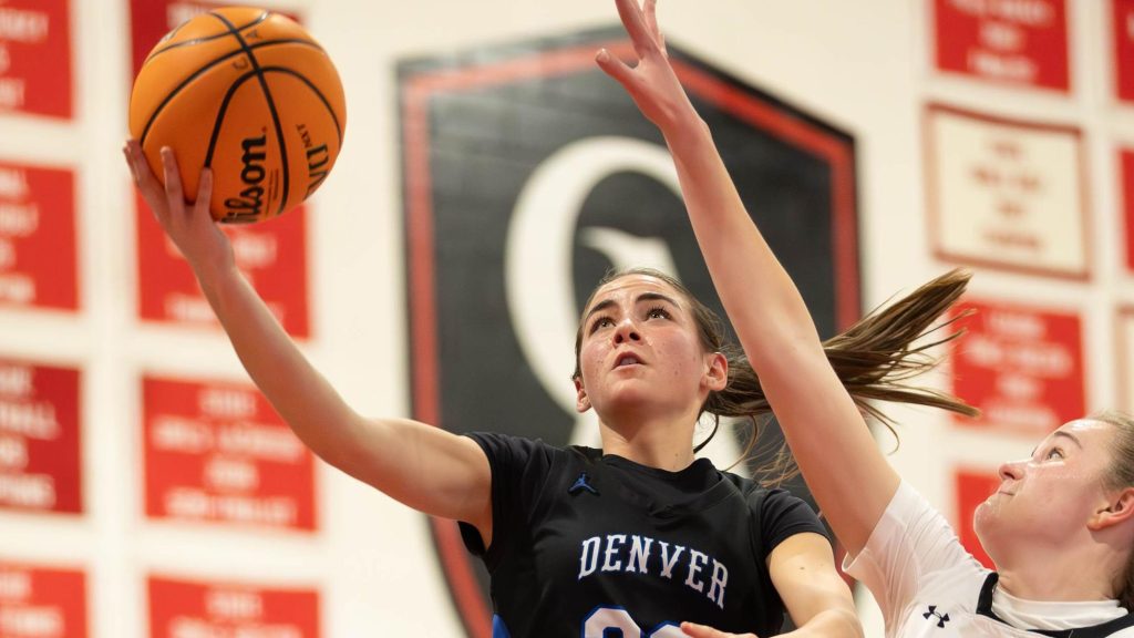 Kamiree Fuller of Denver Christian shoots a layup