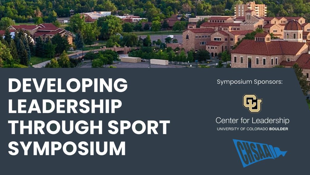 Developing Leadership Through Sport Symposium event flyer
