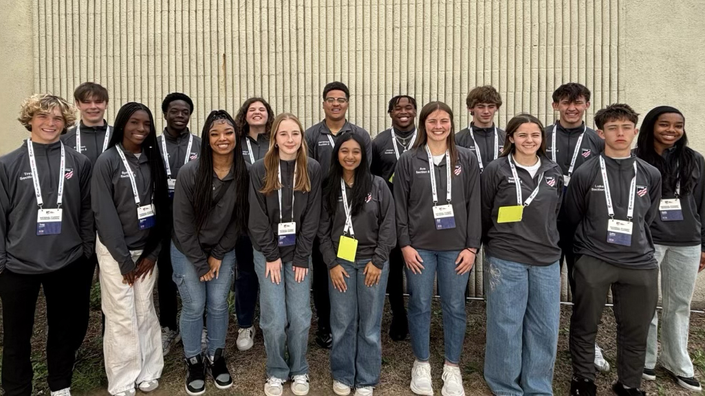 NFHS NSAC 2025 - Isabella Malloy with national student leaders