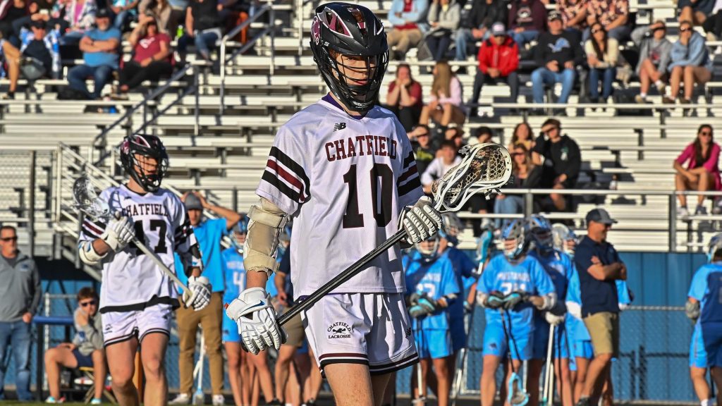 Brandon Krause of Chatfield playing lacrosse