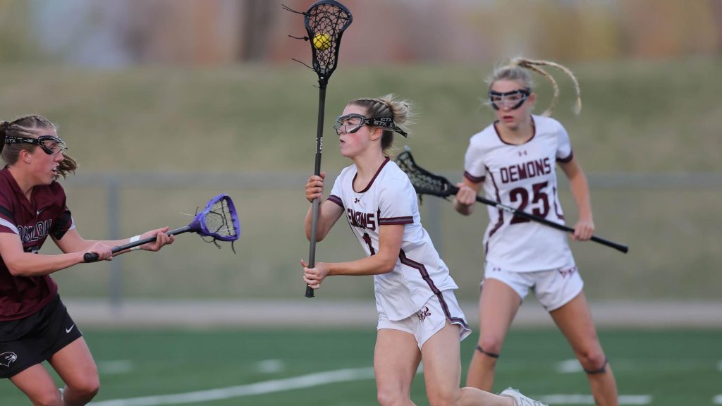 Katie Hufford of Golden playing lacrosse