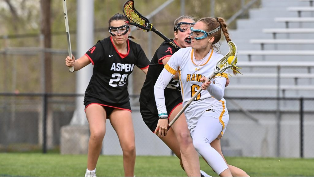 Kara Harris of Green Mountain playing lacrosse