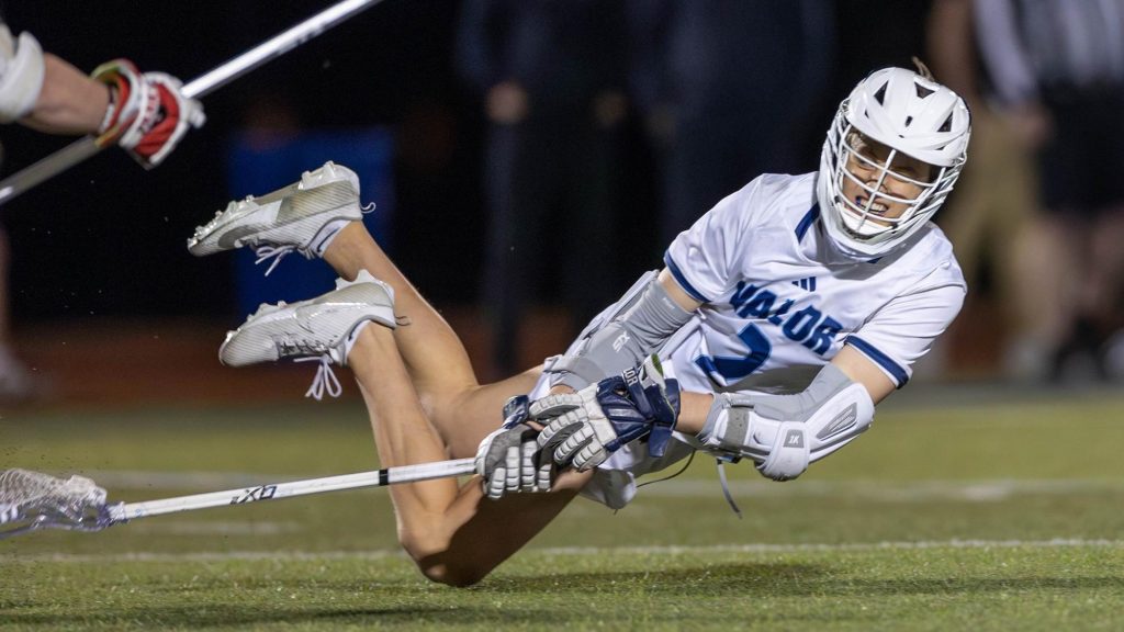 JT Cross of Valor Christian playing lacrosse