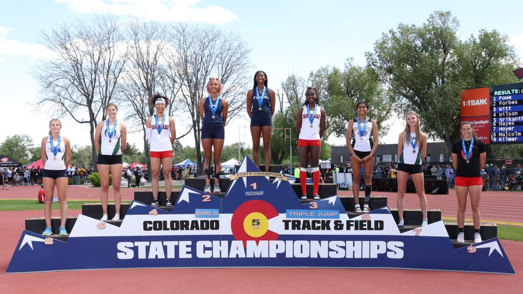 2025 5A Girls Triple Jump Podium
