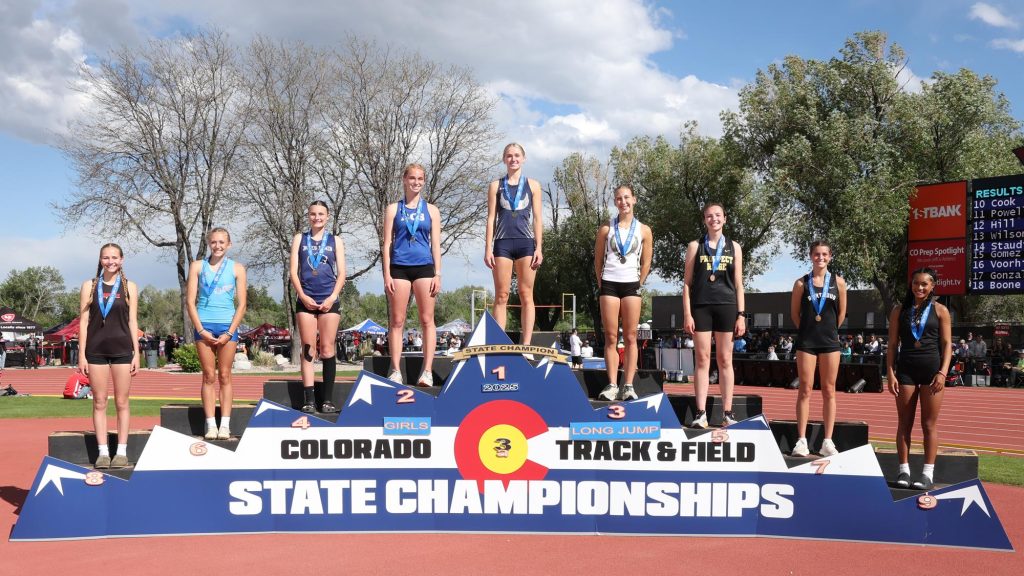 2025 3A Girls Long Jump Podium
