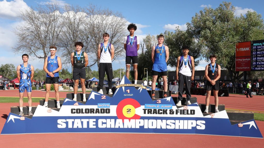 2025 2A Boys Triple Jump Podium