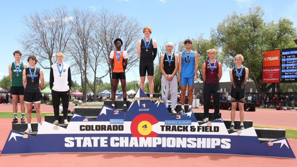 2025 4A Boys High Jump Podium