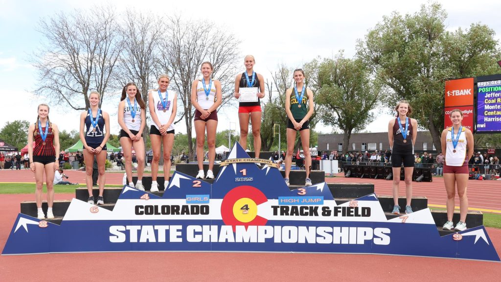2025 4A Girls High Jump Podium