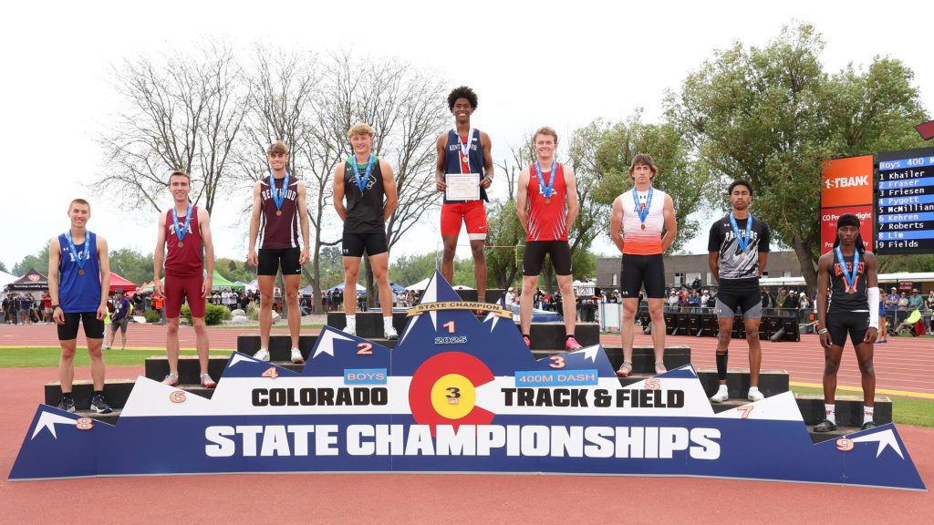 2025 3A Boys 400m Podium