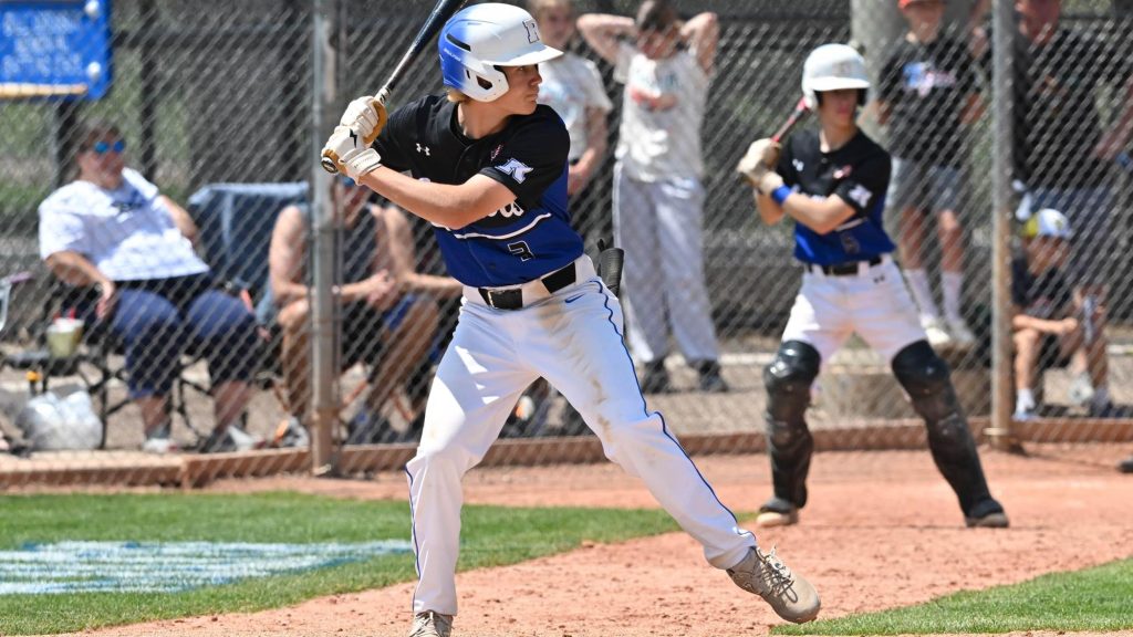Charley Wilson of Resurrection Christian at bat in a baseball game