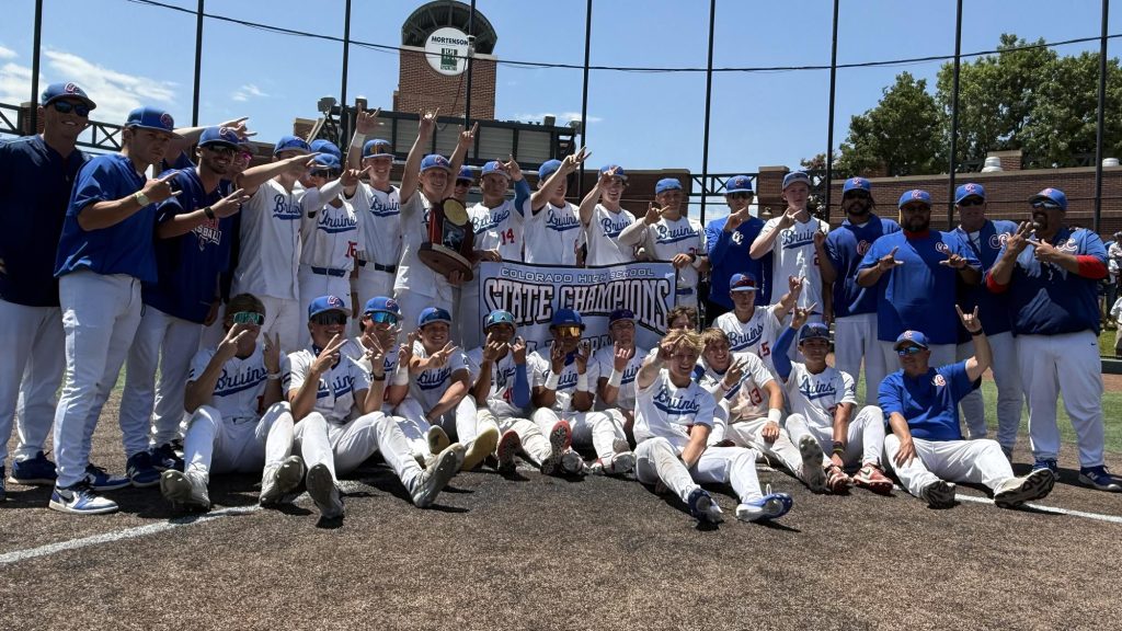 Cherry Creek team photo after winning the 5A state baseball championship