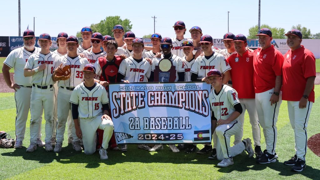 Forge Christian team photo after winning the 2A baseball state championship